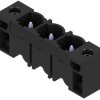 Pin header, 3 pole, pitch 7.62 mm, straight, black, 1140880000