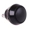 Black Round Off-(On) Momentary 12mm Metal Push Button Switch Screw IP65 SPST