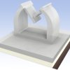 Mounting base, max. bundle Ø 7.9 mm, PA, natural, self-adhesive, (L x W x H) 12.7 x 12.7 x 11.2 mm, 13133AA00AS