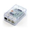 Obudowa Raspberry Pi Model 3B/2B RS Pro - przezroczysta z klapką