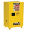 Szafa na materiały łatwopalne wysokość 889mm szerokość 591mm 1 -drzwiowa Stal Żółty, zamykana
