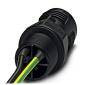 Phoenix Contact 1414691 Złącze okrągłe QPD W 2PE1,5 M20 1,0 BK, 1 szt.