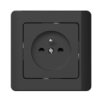 Gniazdo Podtynkowe Z Uziemieniem, Silva, Czarne / 46220