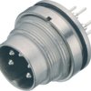 Panel plug, 19 pole, THT, screw locking, straight, 09 0463 90 19