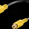 60845 S-Video to RCA adapter, plug/socket, 0.2 m