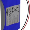 Pakiet akumulatorów 18650, Li-Ion Ansmann 2S1P, Ilość ogniw: 2, 7.2 V, 3500 mAh, Przewód
