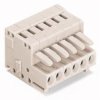 Socket header, 12 pole, pitch 3.5 mm, angled, light gray, 734-112