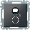 MERTEN SYSTEM M Ramka montażowa z płytką centralną mechanizmów zgodnych z DIN 41524 antracyt MTN296414 SCHNEIDER ELECTRIC