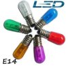 E14 - biała 12V /14V LED 0.25W Fi.16x45 DC/AC Żarówka przezroczysta LED E14 12V-14V 0,25W
