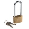 Kłódka średnica szekli: 6mm RS PRO z kluczem W budynkach, na zewnątrz mosiężna Mosiądz