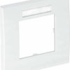 Rama pokrywy OBO AR45-BF1 RW Modul 45 1-krotnie czysta biel OBO Bettermann, 6119332, biały, (S x W x G) 84 x 84 x 8.5 mm
