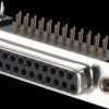 107-25-1-1-00 D-SUB plug, 25-pole, angled