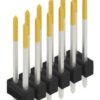 Pin header, 12 pole, pitch 2.54 mm, straight, black, 10055466