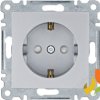 LUMINA Gniazdo pojedyncze z uziemieniem schuko z przesłoną styków srebrne WL1062 HAGER