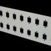 53605.3V2 FO distributor plate, 24-port, for SC Simplex, LC Duplex, E2000