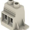 PCB terminal, 2 pole, pitch 15 mm, AWG 20-1, 127 A, screw connection, pebble gray, 1047370000