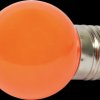 124280 LED bulb, E27, 1 W, orange