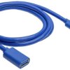 Akyga Kabel USB Złącze męskie USB-A, Złącze żeńskie USB-A 1.00 m czarny AK-USB-28