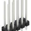 Pin header, 10 pole, pitch 2.54 mm, straight, black, 10058767