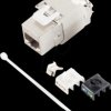 BS08-10030 Keystone module, Cat. 6a, 180°, tool-free