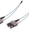 Duplex-jumper, SC to SC, 1 m, OM3, multimode 50/125 µm, 33012410010006
