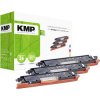 KMP 1226,0030 12,260,030 Toner Set for HP 126A CMY Compatible 1000 Pages 3-Pack
