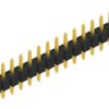 Pin header, 15 pole, pitch 2.54 mm, straight, black, 10047935