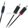 Jack 3,5- 2x RCA 5m Cabletech standard