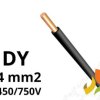 Przewód DY 4,0 mm2 czarny (450/750V) jednożyłowy drut H07V-U (krążki 100m) 172105005C0100 NKT