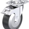 Blickle 732768 LE-PP 125G-FI-FA Rolka obrotowa z blachy stalowej Średnica koła: 125 mm Maksymalne obciążenie: 150 kg 1 s