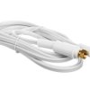 Przewód antenowy satelitarny płaski F 2,5m biały 67288