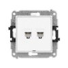 Mini Mechanizm Gniazda Telefonicznego Podwójnego 2Xrj11, 4-Stykowy,...