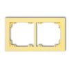 DECO Ramka 2 podwójna uniwersalna z tworzywa DECO Pastel Matt kanarkowy 43DR-2 KARLIK