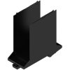Base element, PA, (W x H x D) 45 x 109.3 x 107.4 mm, black, for OMNIMATE enclosure, 1104400000
