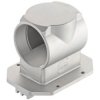 Wall bushing housing, size 16B, die-cast aluminum, 1 x M63, straight, screw locking, IP66/IP68/IP69/IPX9K, 19398161125