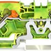 2-wire protective earth terminal, spring-clamp connection, 0.5-6.0 mm², 1 pole, green-yellow, 2104-1207