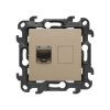 Simon 24 Gniazdo komputerowe pojedyncze RJ45 kategoria 6 szampański mat N61.01/34