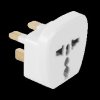 EU / US / India to Ireland / UK 230V AC Mains Power Travel Adapter with Safety Shutter, White