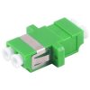 FO connector, LC socket to LC socket, OS1/OS2, singlemode, ceramic, green, BS07-60011