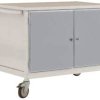 Manuflex TP1034.9006 Wózek warsztatowy Kolor producenta: srebrne aluminium
