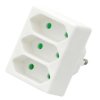 Rozgałęźnik sieciowy 3 gniazda płaskie