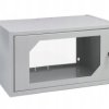 SZAFA WISZĄCA RACK SZAFKA SERWEROWA 19 6U 350 mm SZARA Z SZYBĄ HARTOWANĄ 5-19/06U-350/W111/01