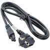Akyga AK-NB-01A Power Cable CEE 7/7 to IEC C5 Cloverleaf 1.5 m Black