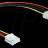 83184 Molex 4 Pin plug > Floppy 4 Pin jack 24 cm