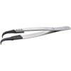 Ideal Tek 7CFR.SA.1.IT Tweezers ESD Safe, Curved, Carbon-Fibre, 130mm