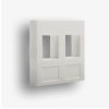 Adapter 45X45 2Xrj45,12, Biały, Fu/Fa-644-8Mp