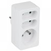 Rozgałęziacz 230V 1 gniazdo z uziemieniem + 2 płaskie