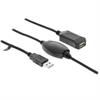 Przyłącze USB 2.0 A wtyk - A gniazdo+wzmacniacz 20m VLCRP6020