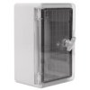 Obudowa plastikowa skrzynka hermetyczna, drzwi transparentne ABS 200x300x130mm IP65 NEKU