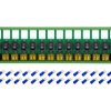 DIN Rail Mount 16 Channel Rocker Switch Module, 10Amp 250VAC / 50VDC